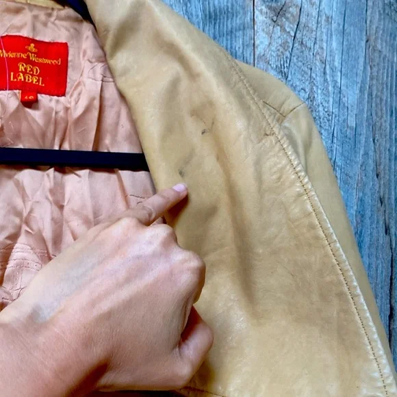 VIVIENNE WESTWOOD VINTAGE 2000’s RED LABEL LEATHER JACKET 😍 - Picture 11 of 15